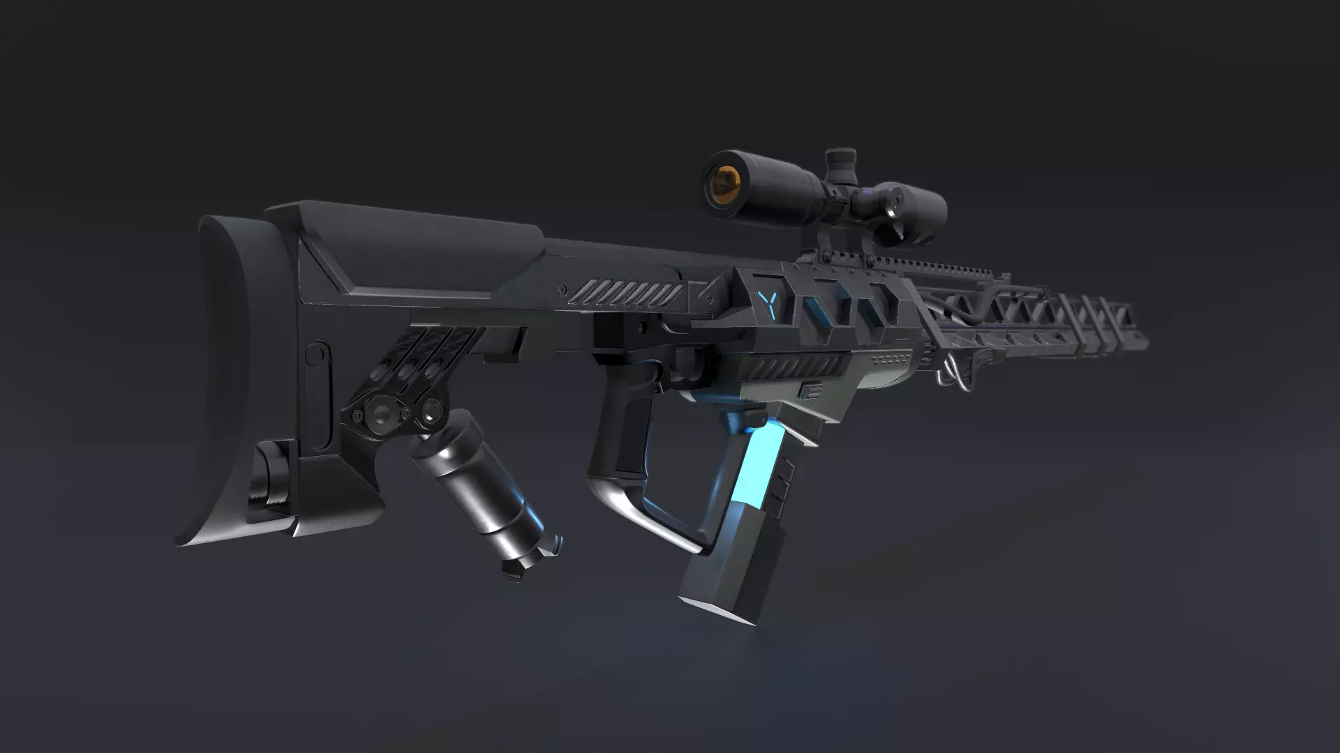 Gauss Rifle 3D model_0