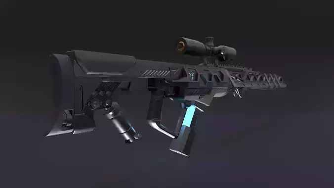 Gauss Rifle 3D model