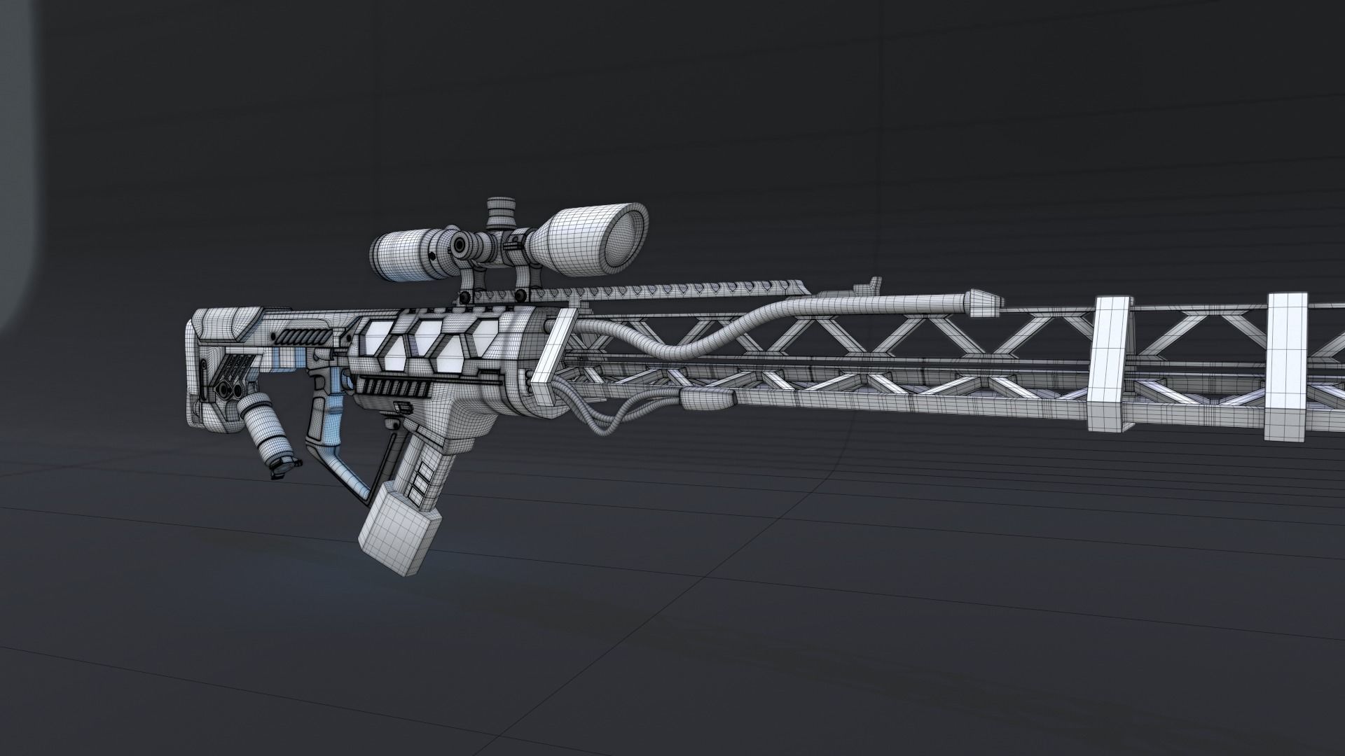 Gauss Rifle 3D model_17