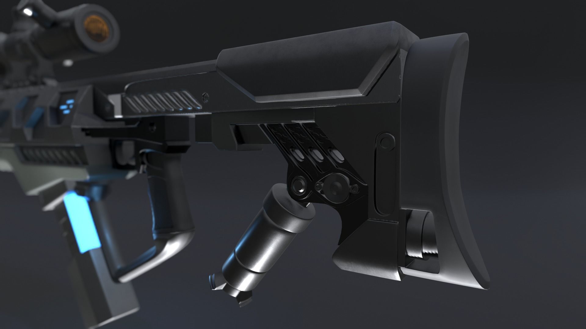 Gauss Rifle 3D model_4