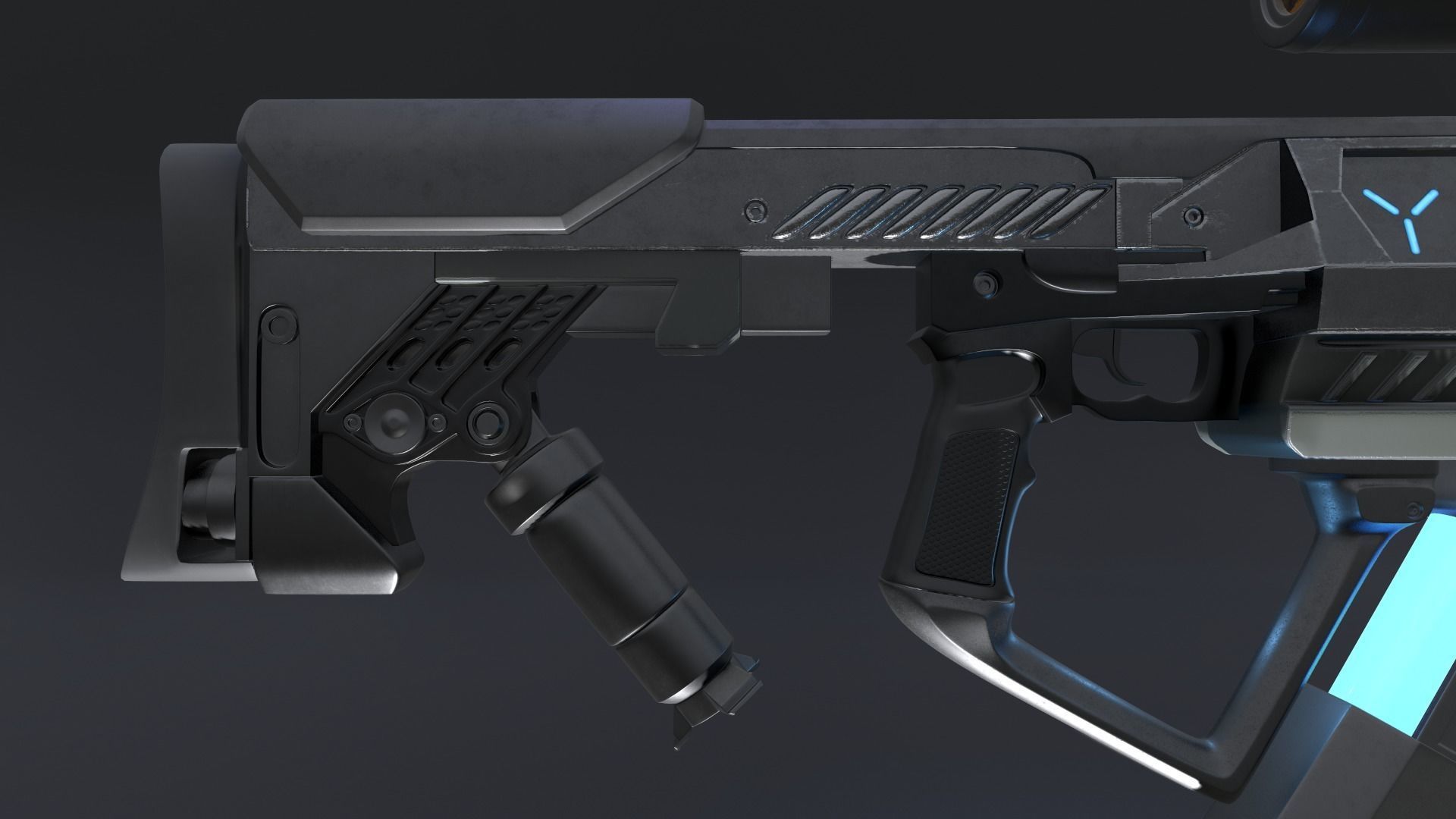 Gauss Rifle 3D model_13