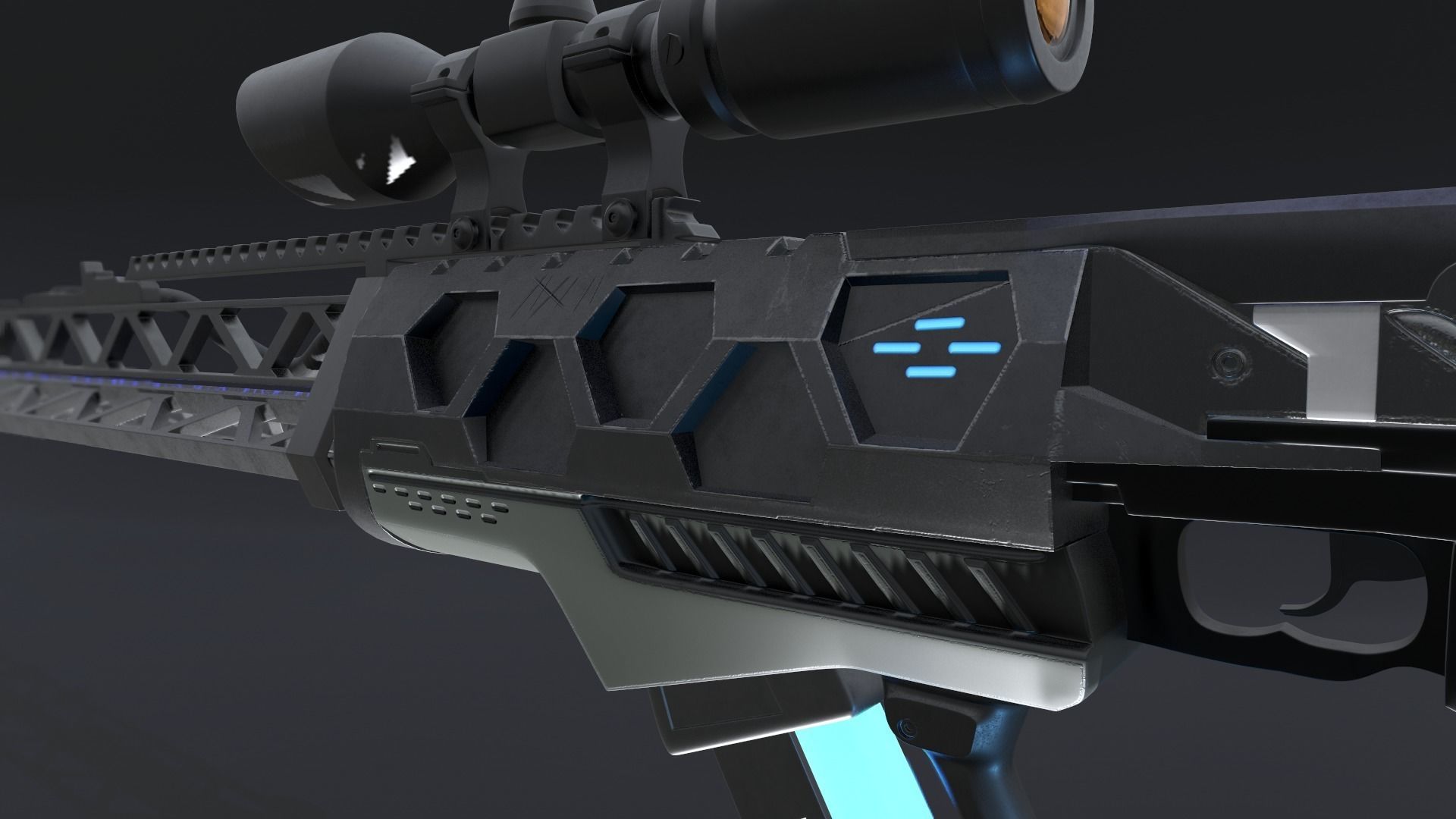 Gauss Rifle 3D model_11