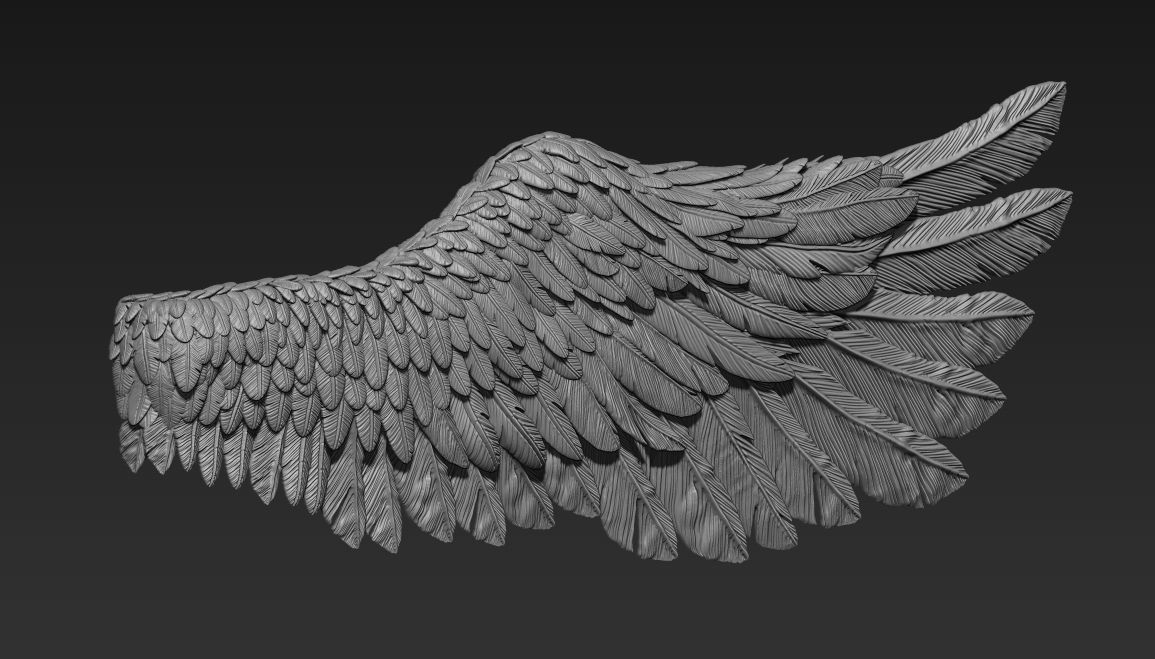 wings angel wing 3D print model_1