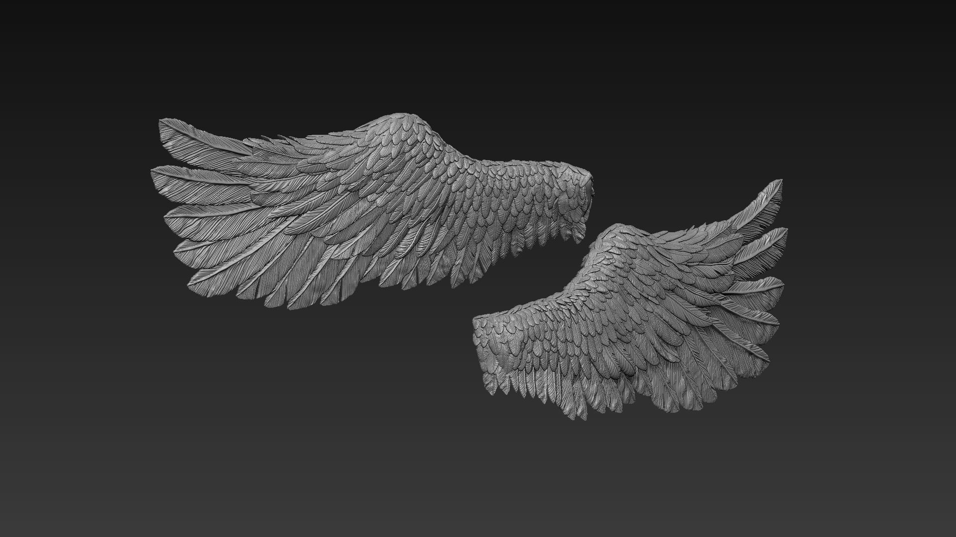 wings angel wing 3D print model_2
