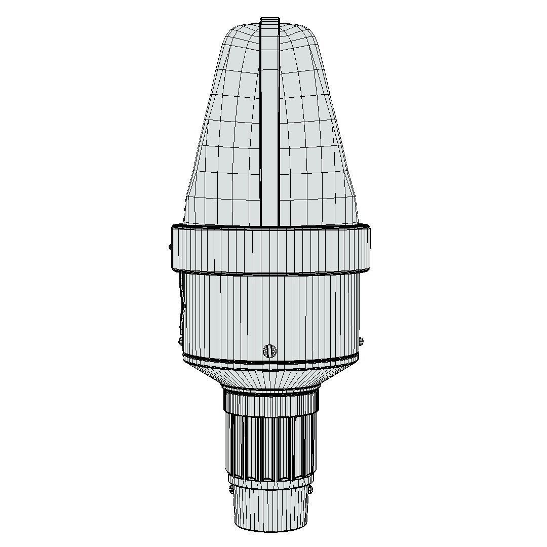 Microphone - Neumann M49 Low-poly 3D model_9
