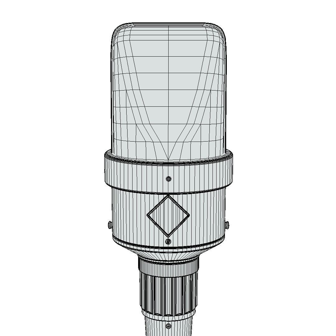 Microphone - Neumann M49 Low-poly 3D model_1