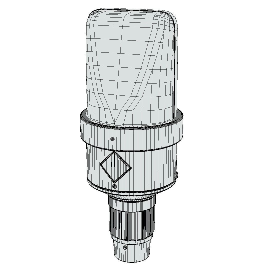 Microphone - Neumann M49 Low-poly 3D model_3
