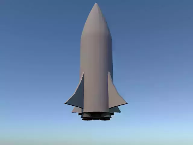 cartoon style rocket