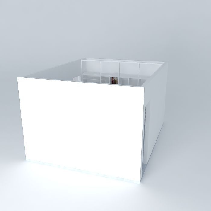 Built-in double wardrobe Free 3D model_1