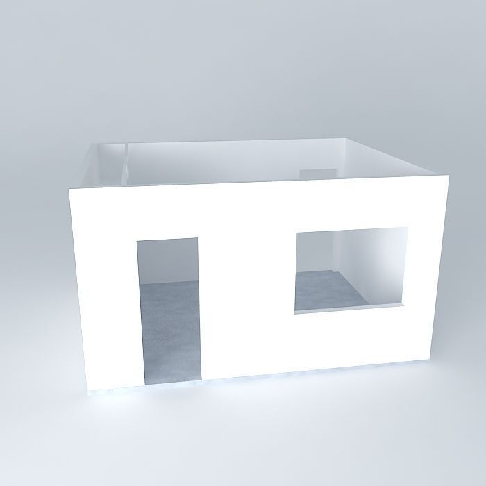 Built-in double wardrobe Free 3D model_2