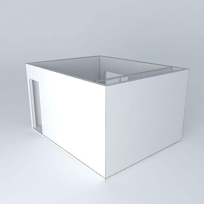 Built-in double wardrobe Free 3D model_3