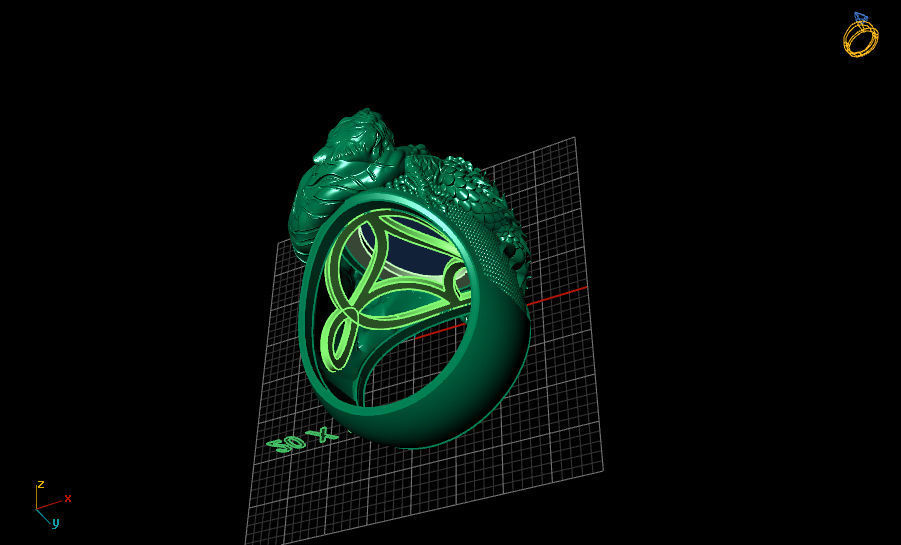 RING TIGER 3D print model_5