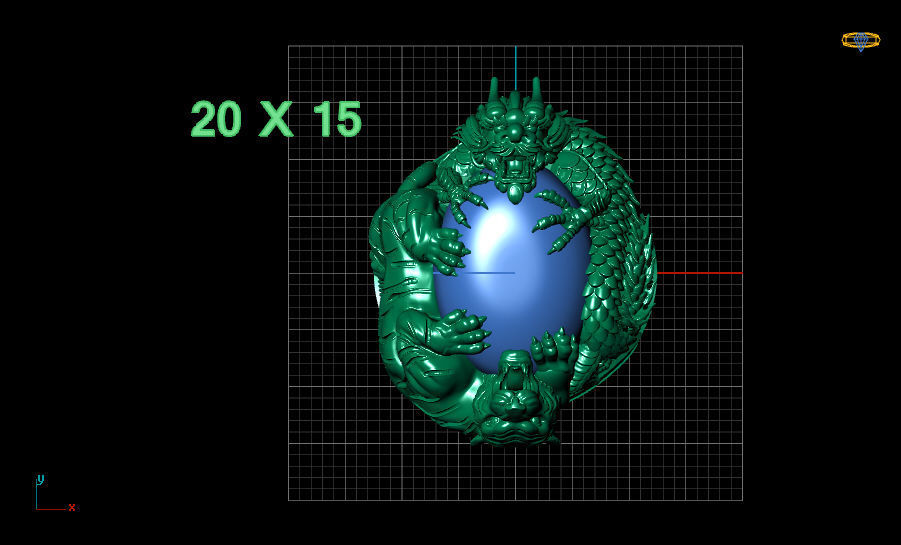 RING TIGER 3D print model_1