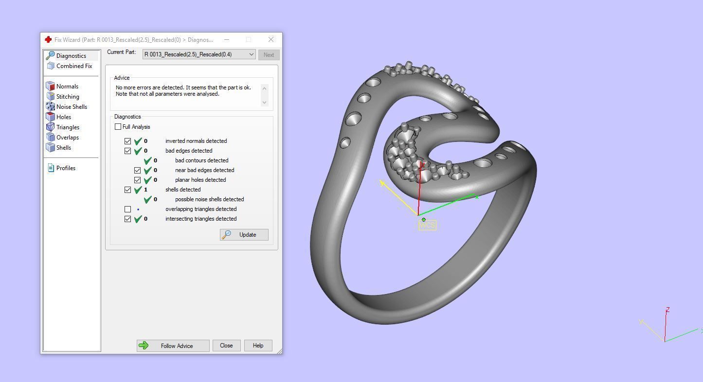 R 0013 s ring in rose gold with diamonds 3D print model_14