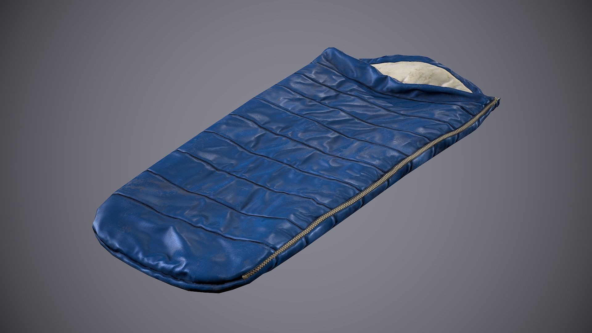 Sleeping Bag 2 Low-poly 3D model_10