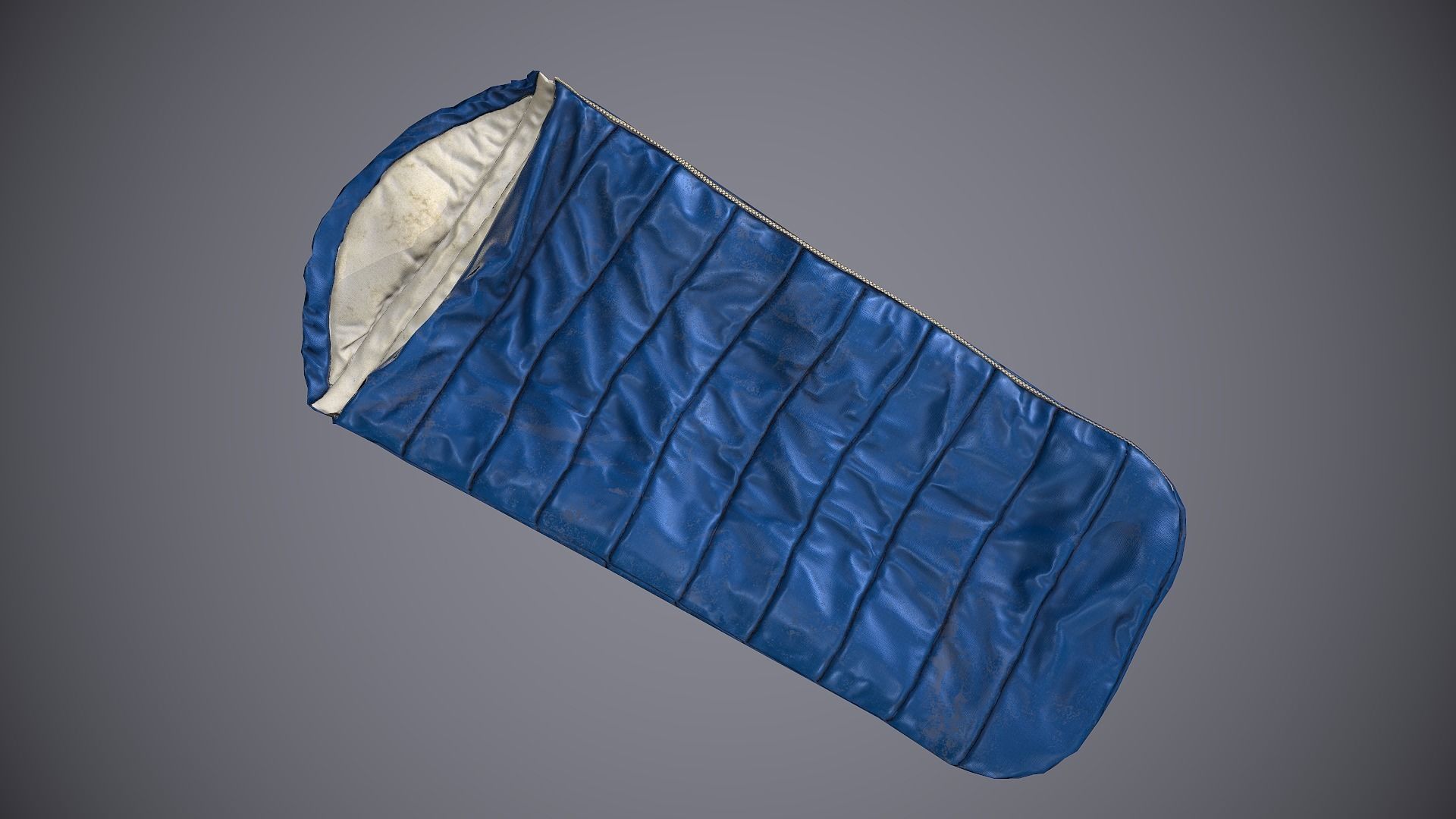 Sleeping Bag 2 Low-poly 3D model_4