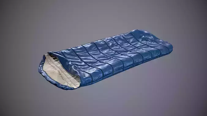 Sleeping Bag 2 Low-poly 3D model