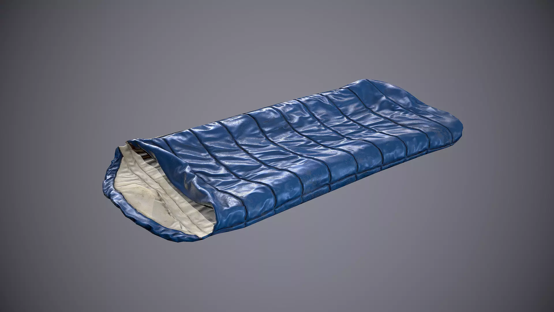 Sleeping Bag 2 Low-poly 3D model_0