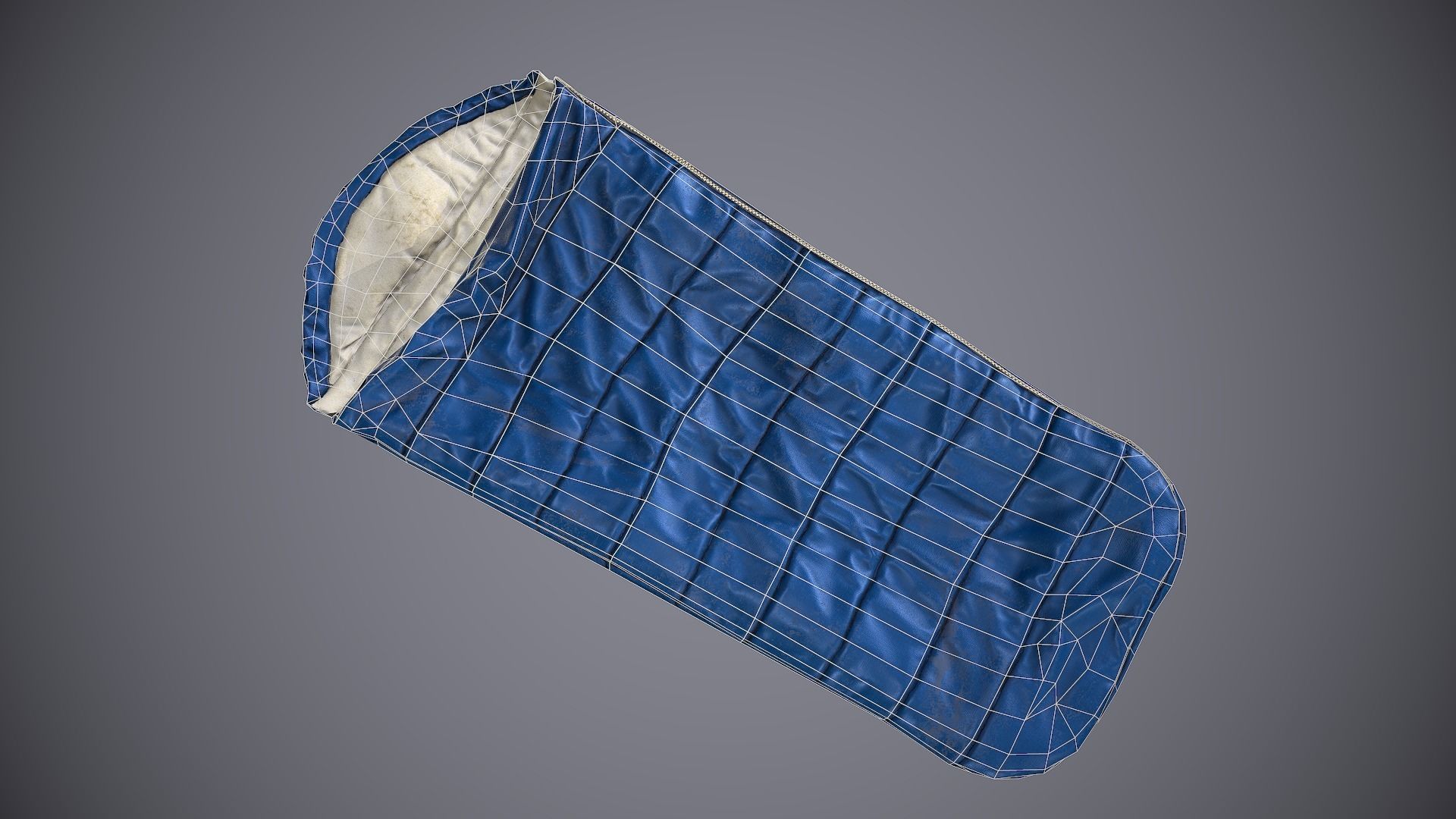 Sleeping Bag 2 Low-poly 3D model_5
