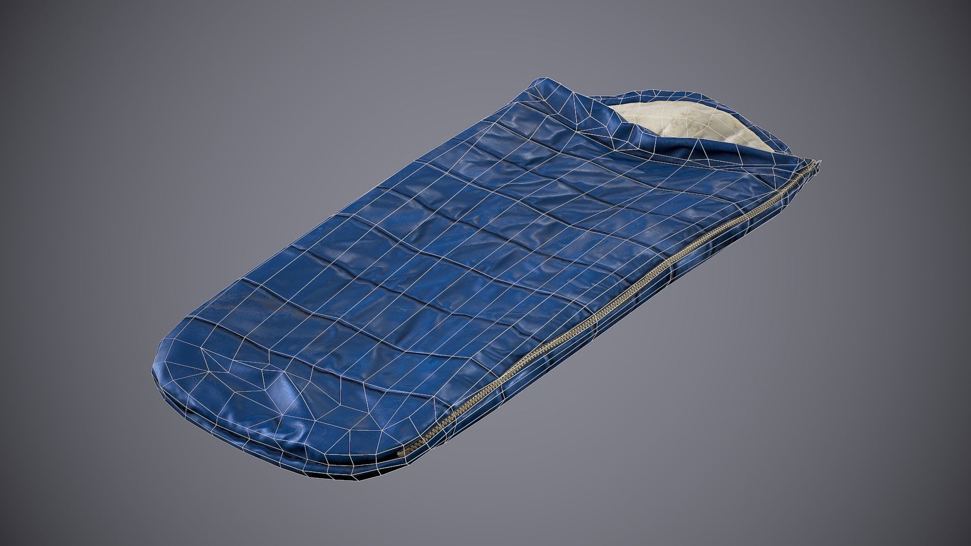 Sleeping Bag 2 Low-poly 3D model_11