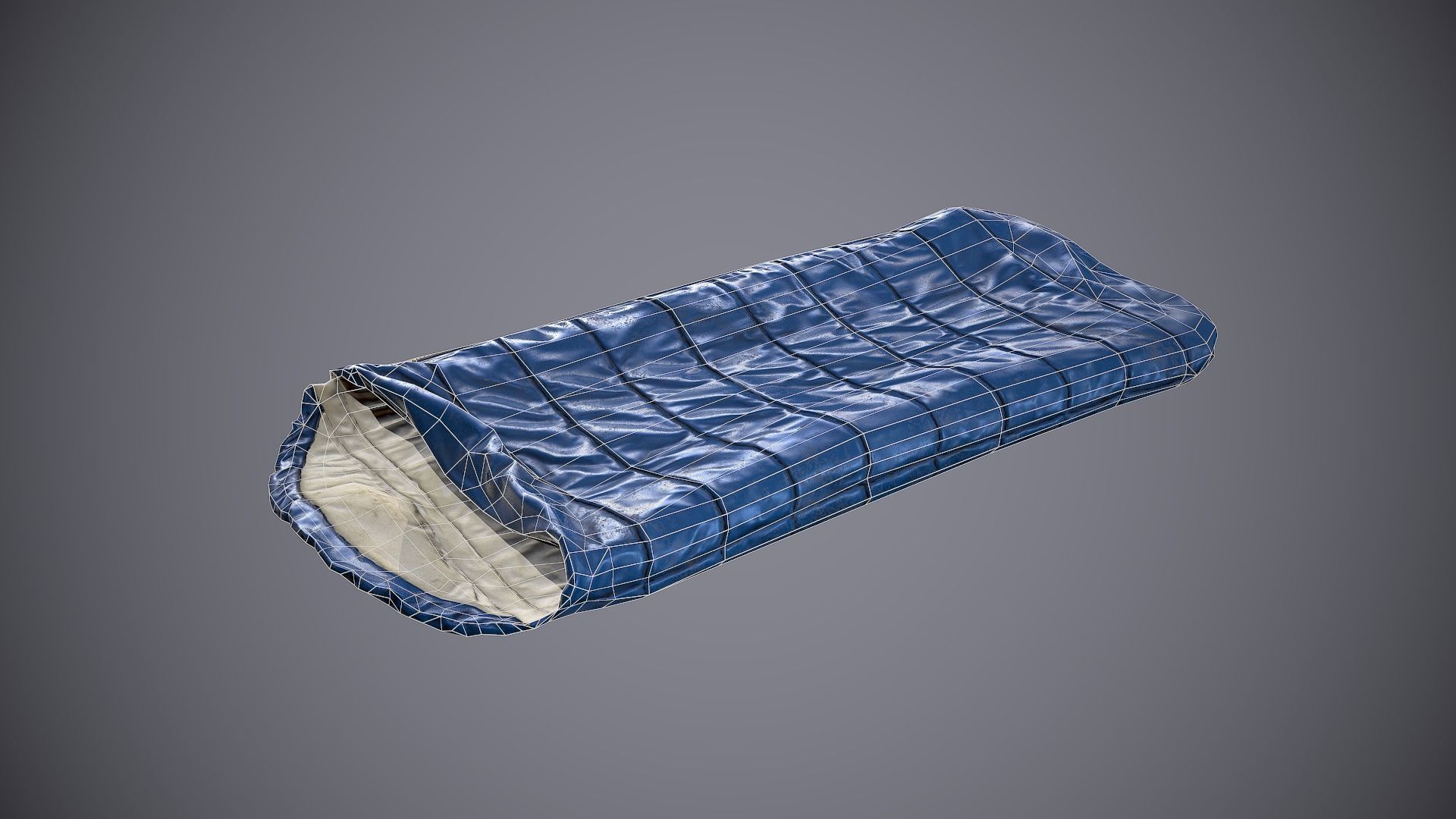 Sleeping Bag 2 Low-poly 3D model_1