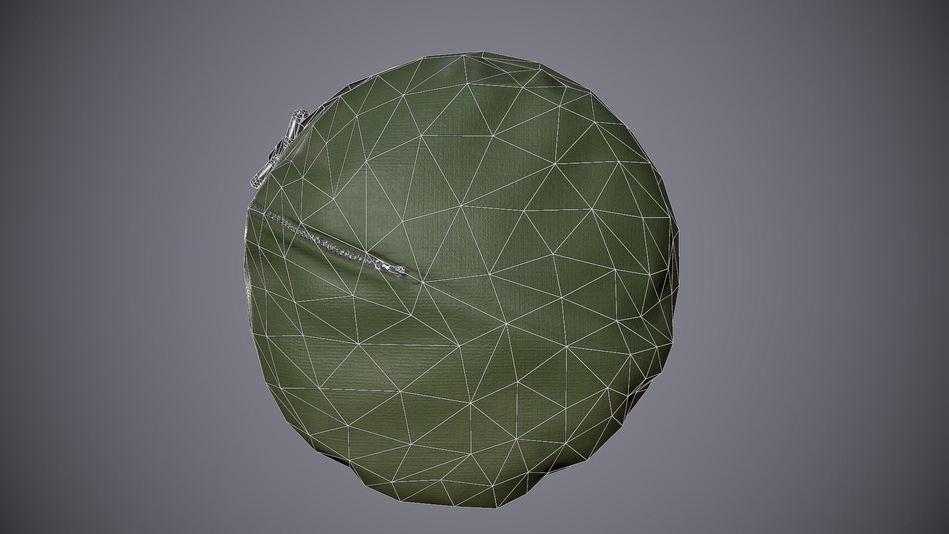 Sleeping Bag 3 Low-poly 3D model_7