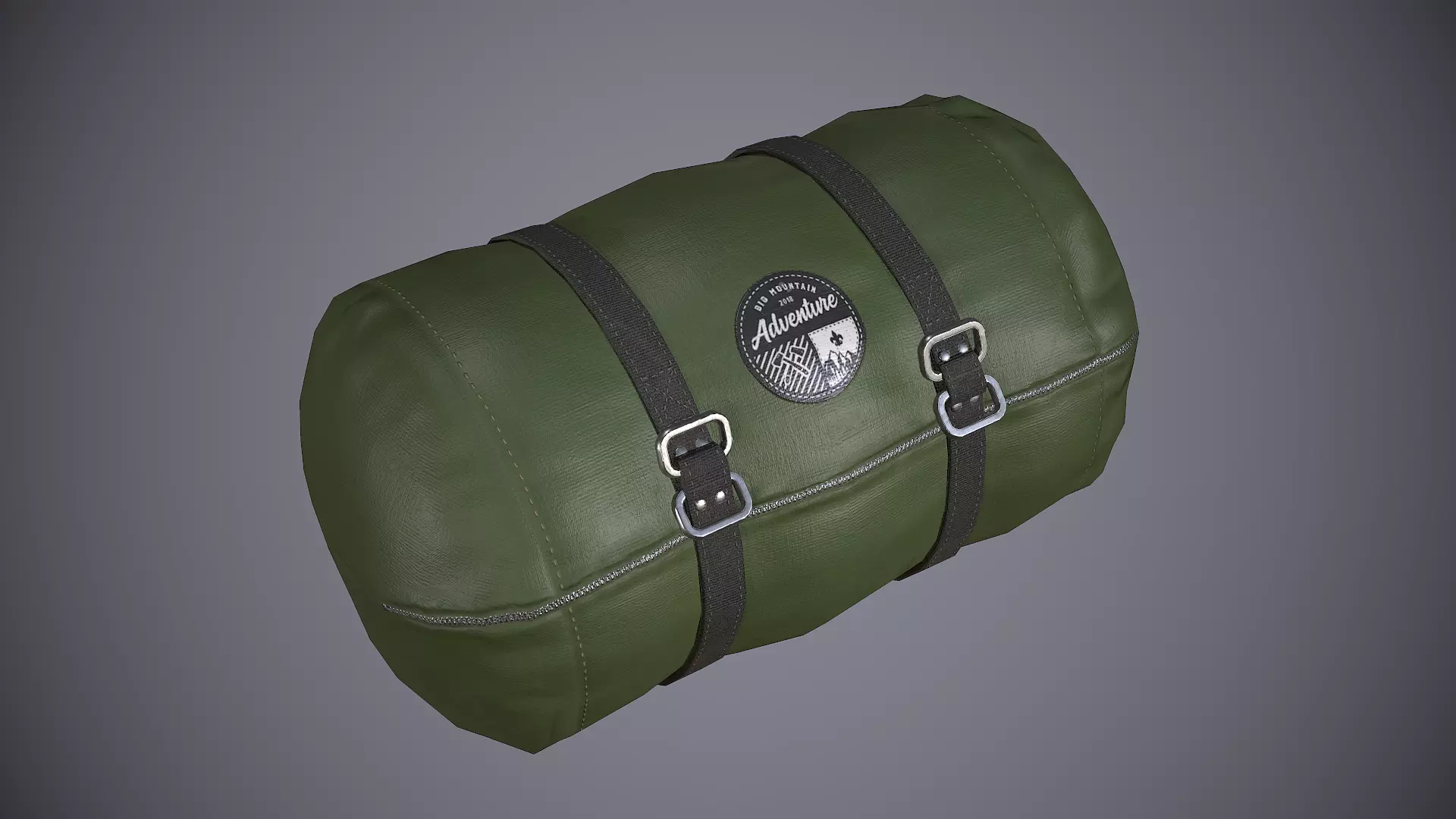 Sleeping Bag 3 Low-poly 3D model_0
