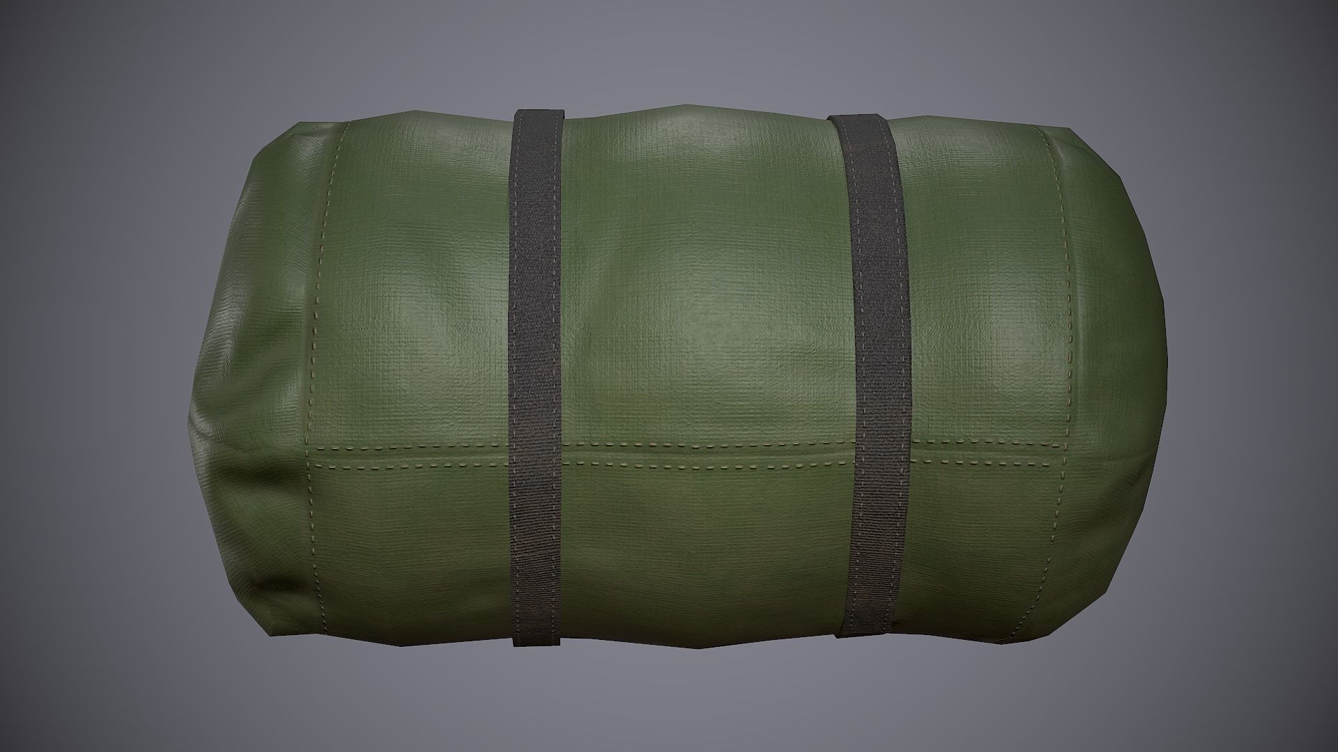 Sleeping Bag 3 Low-poly 3D model_4