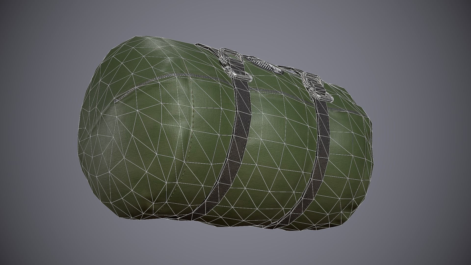 Sleeping Bag 3 Low-poly 3D model_9