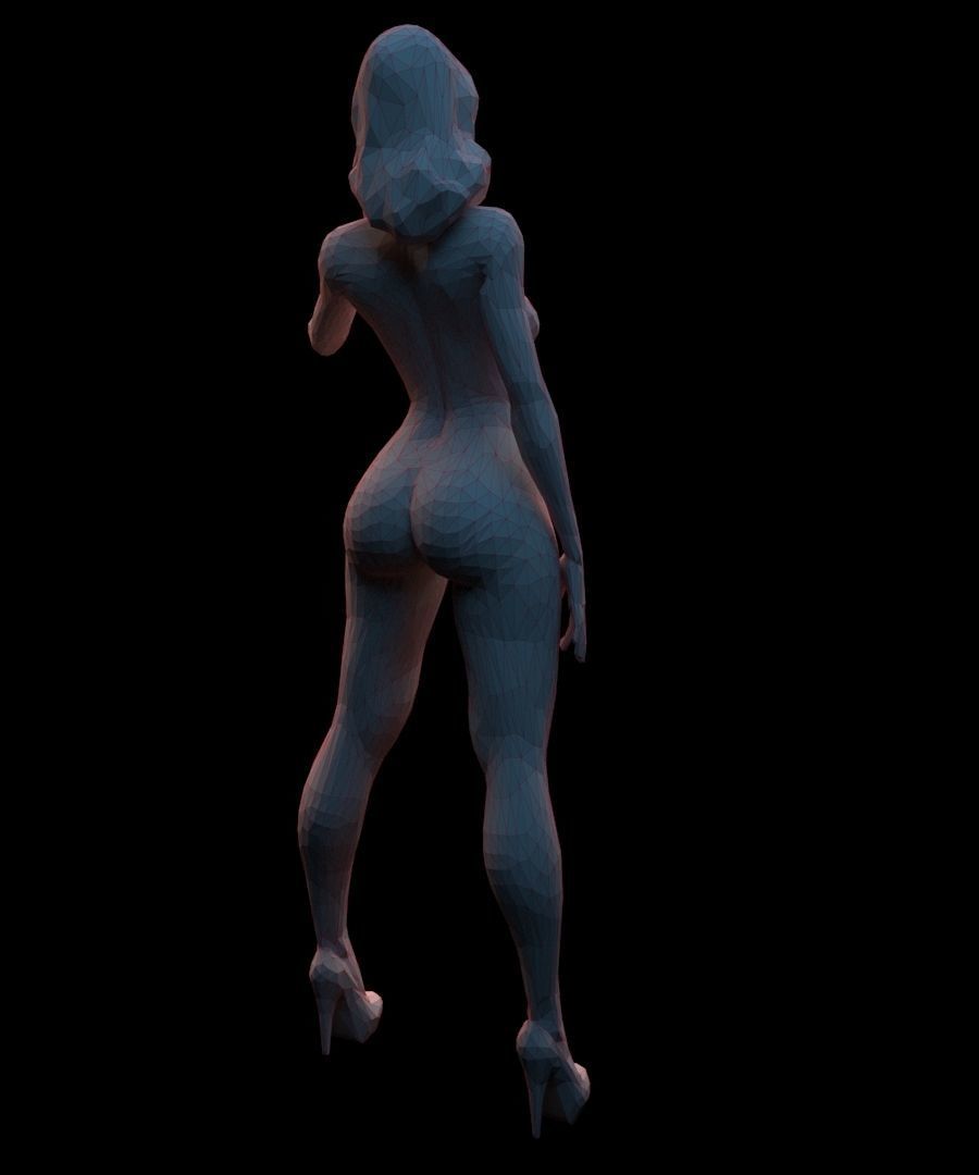 Nude woman 3D print model_31
