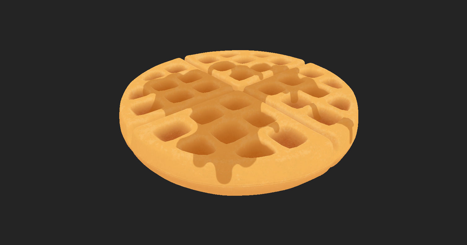 Waffle 3D model_12