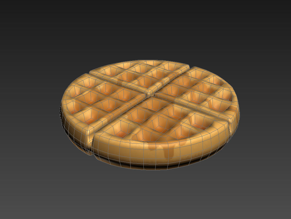 Waffle 3D model_8