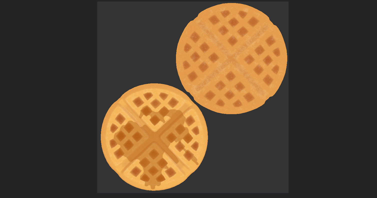 Waffle 3D model_10