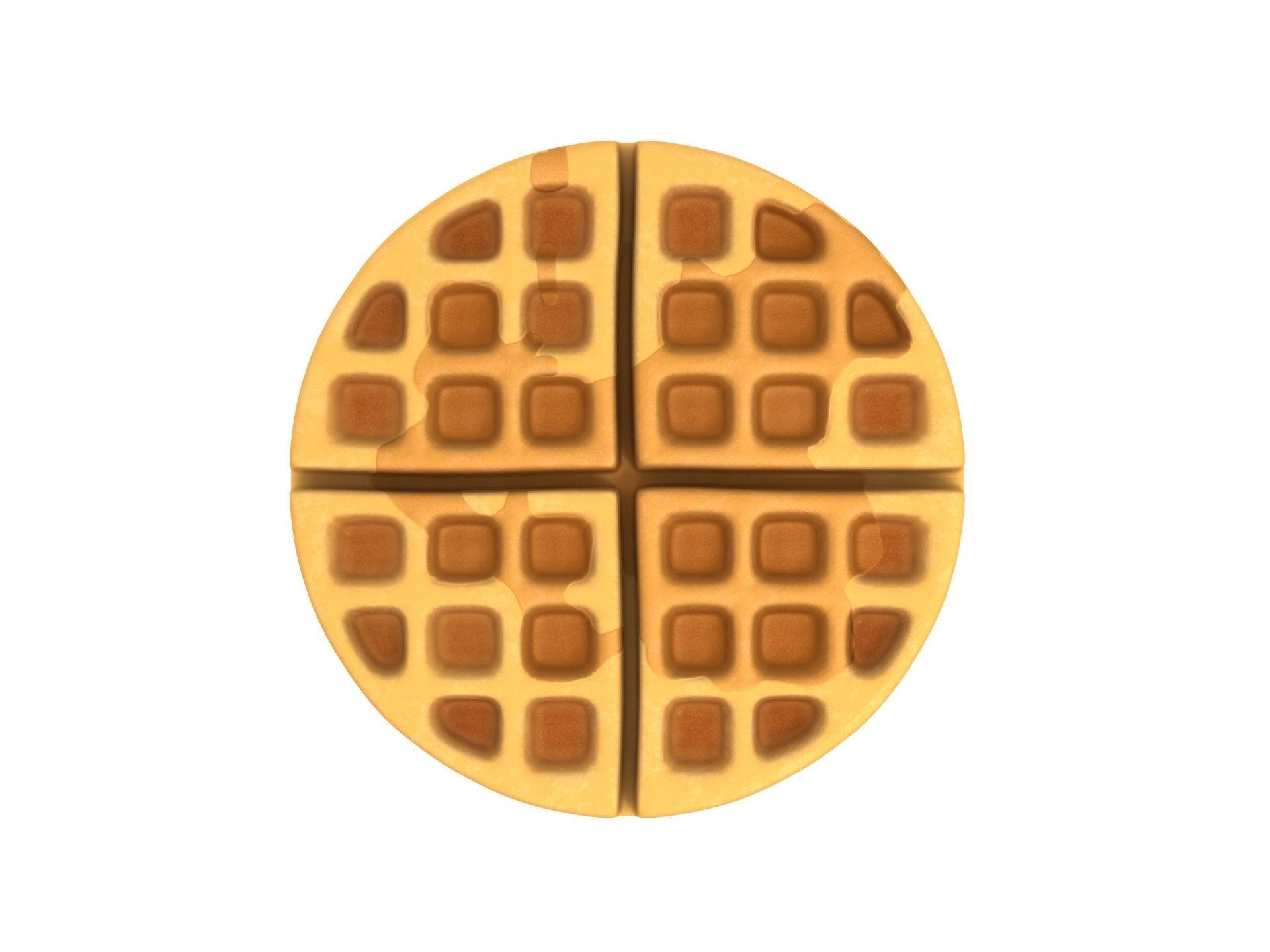 Waffle 3D model_6