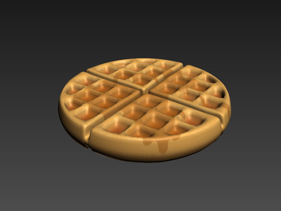 Waffle 3D model_7