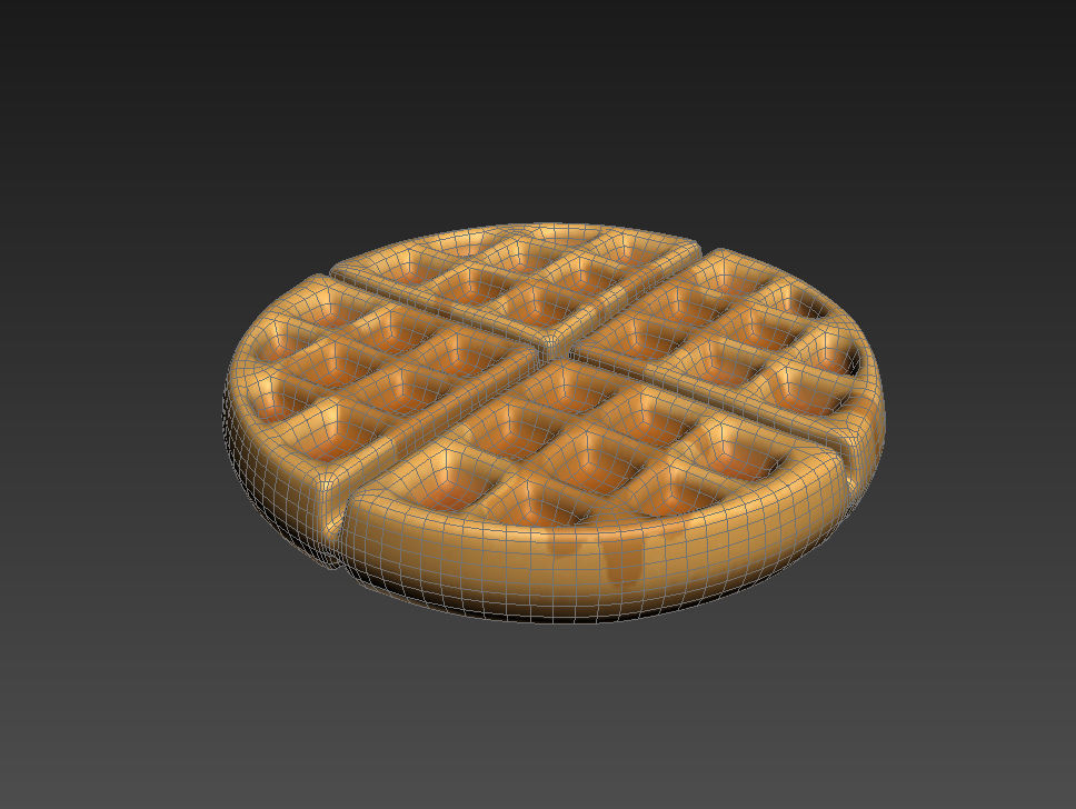 Waffle 3D model_9