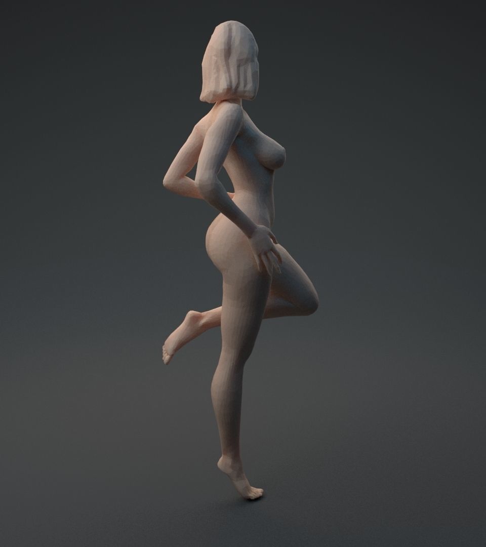 Nude woman 3D print model_11