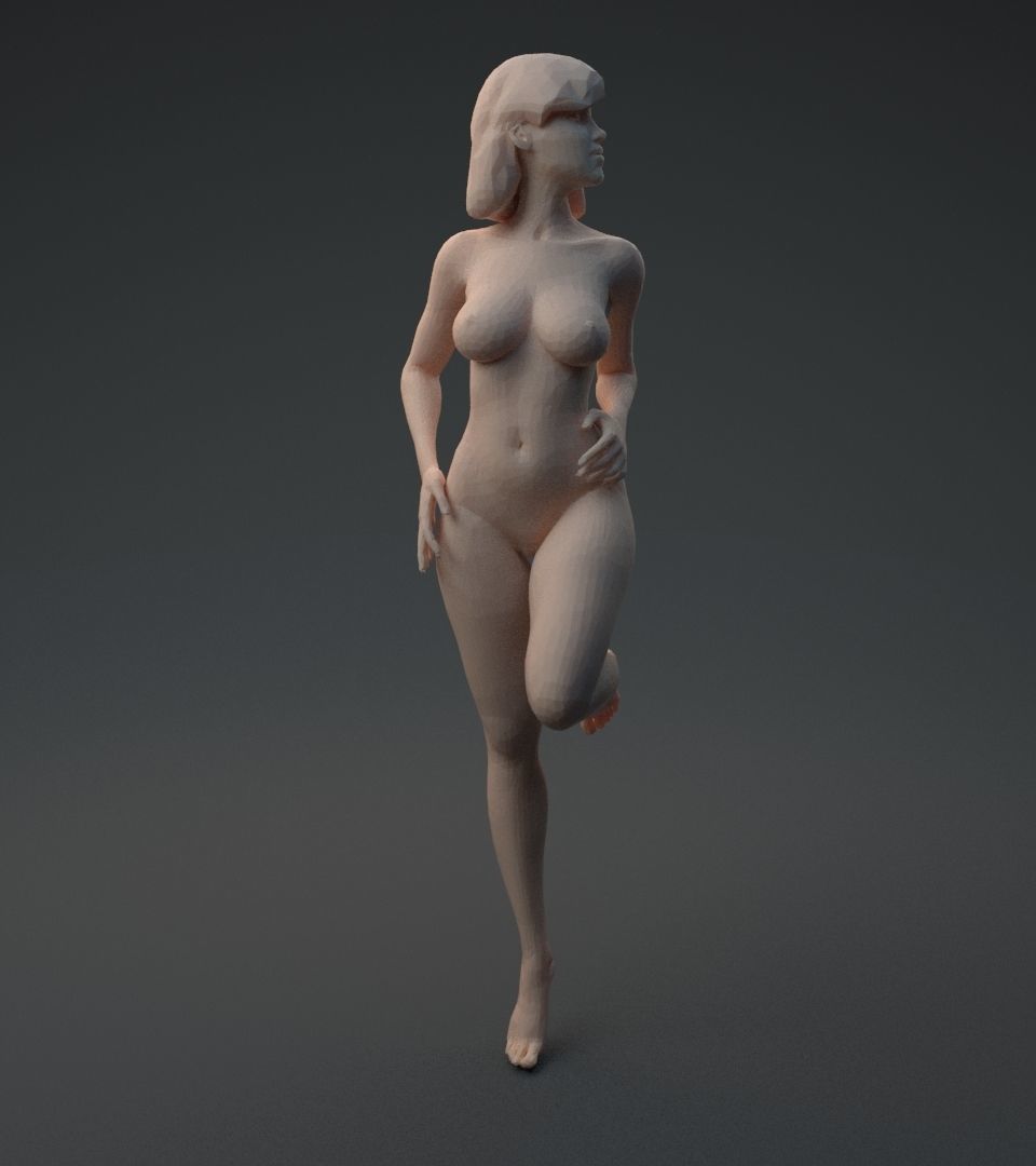 Nude woman 3D print model_27