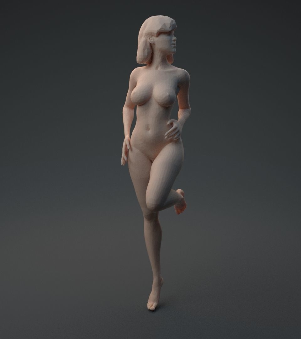 Nude woman 3D print model_26