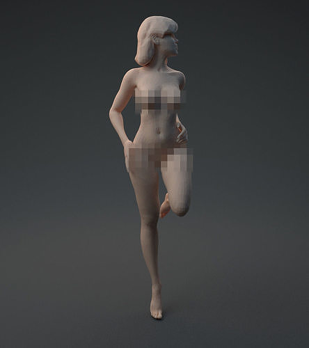 Nude woman 3D print model