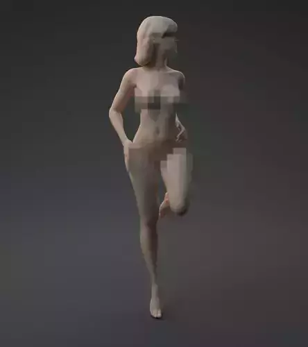 Nude woman 3D print model
