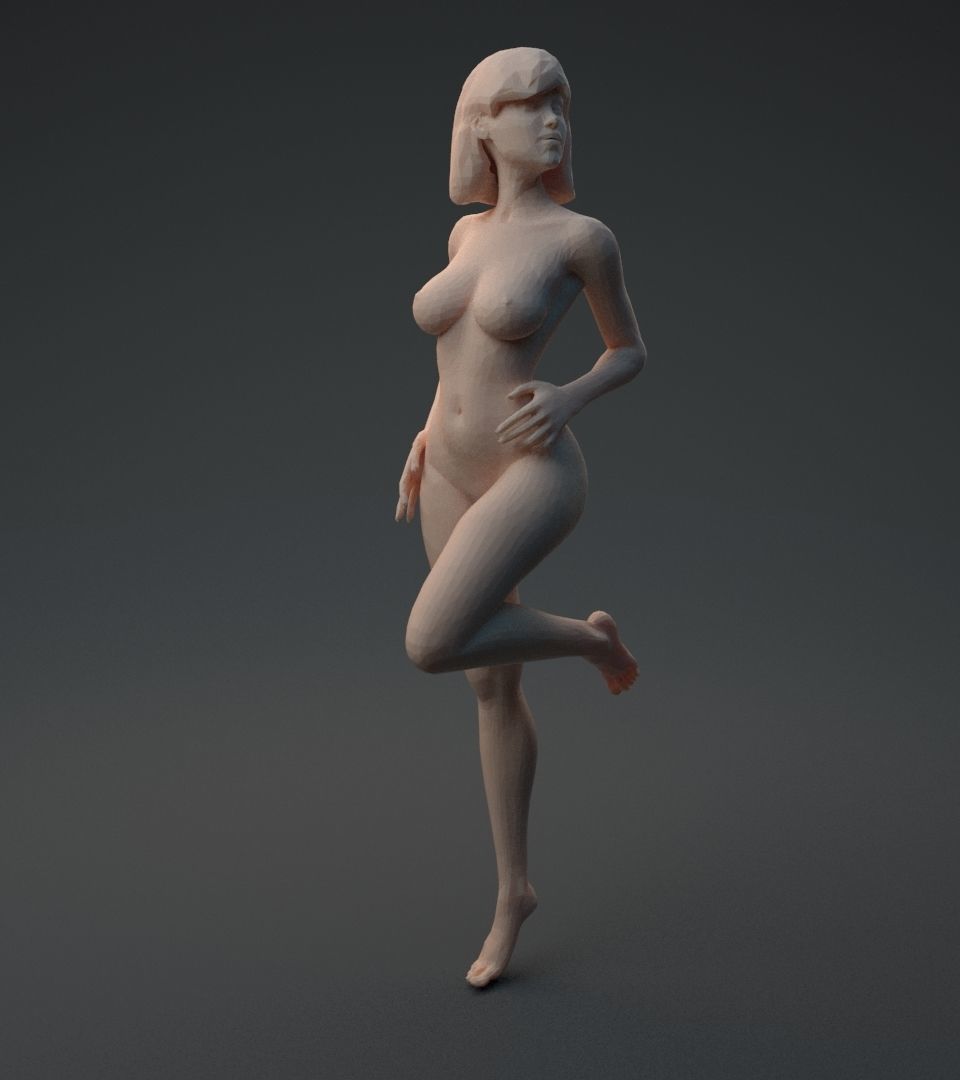 Nude woman 3D print model_24