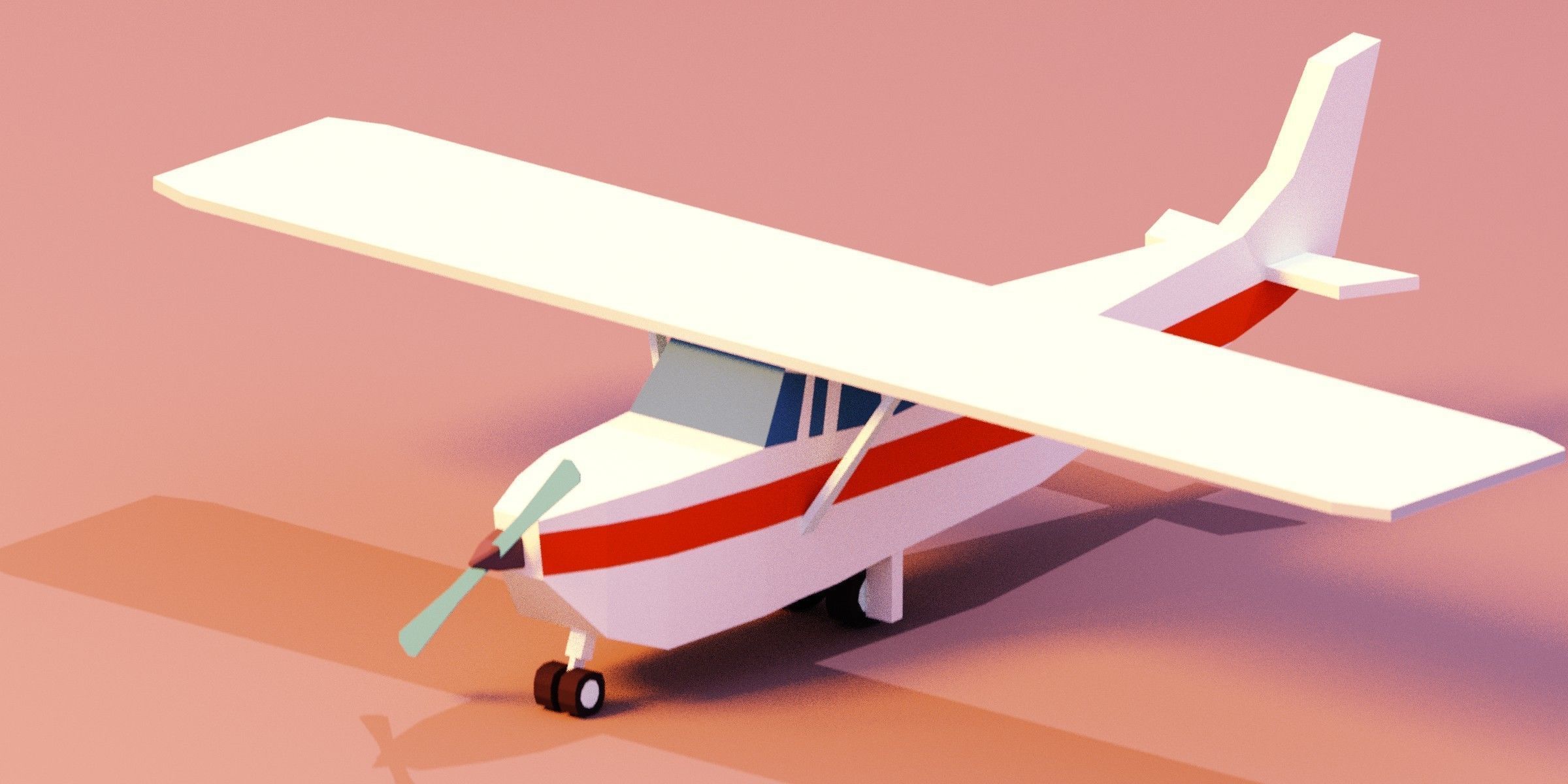 Low poly Vehicles tractor and car Free low-poly 3D model_7