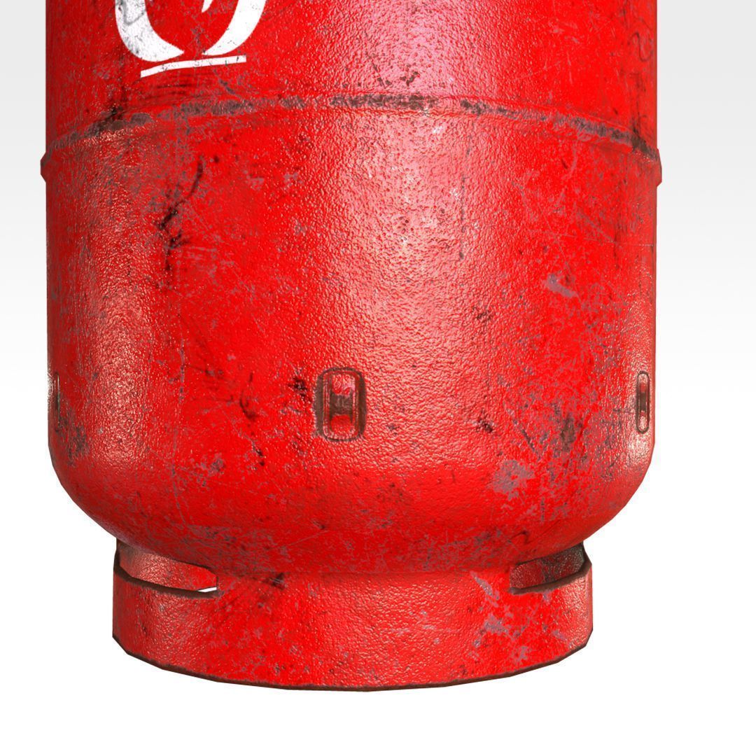 Propane Tank - Type A Low-poly 3D model_5