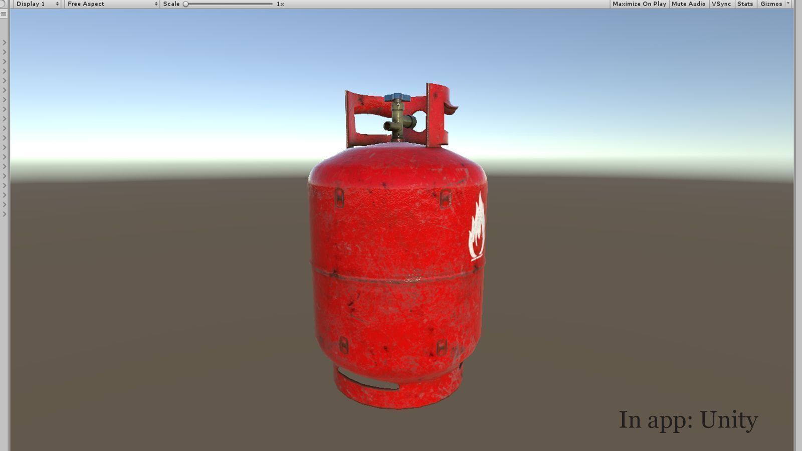 Propane Tank - Type A Low-poly 3D model_9