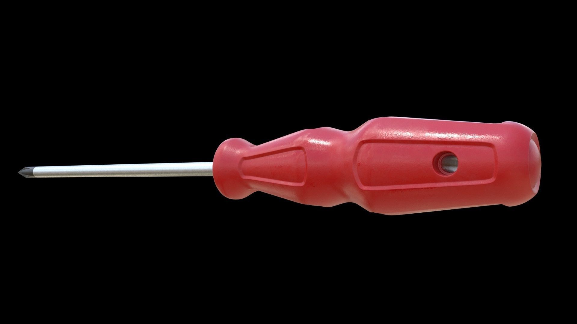 3D Screwdriver plastic 3D model_1