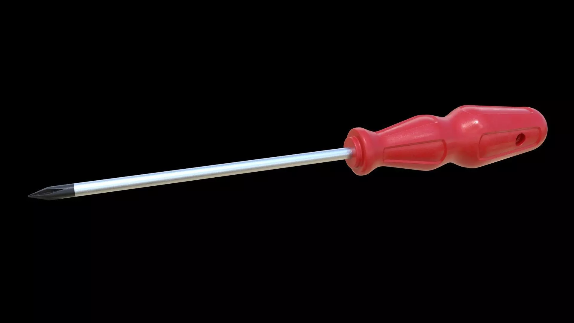 3D Screwdriver plastic 3D model_0