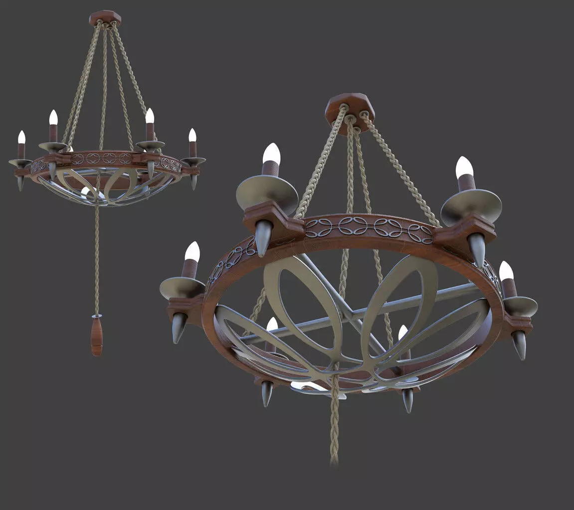3D Chandelier game of thrones 3D model