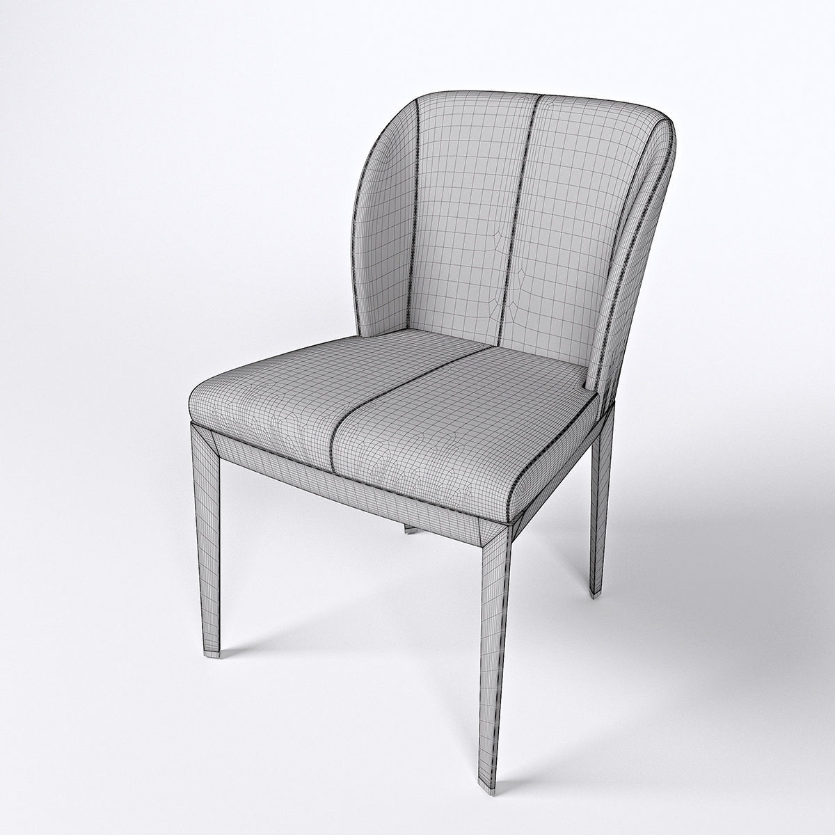 Giorgetti normal chair cloth 3D model_5