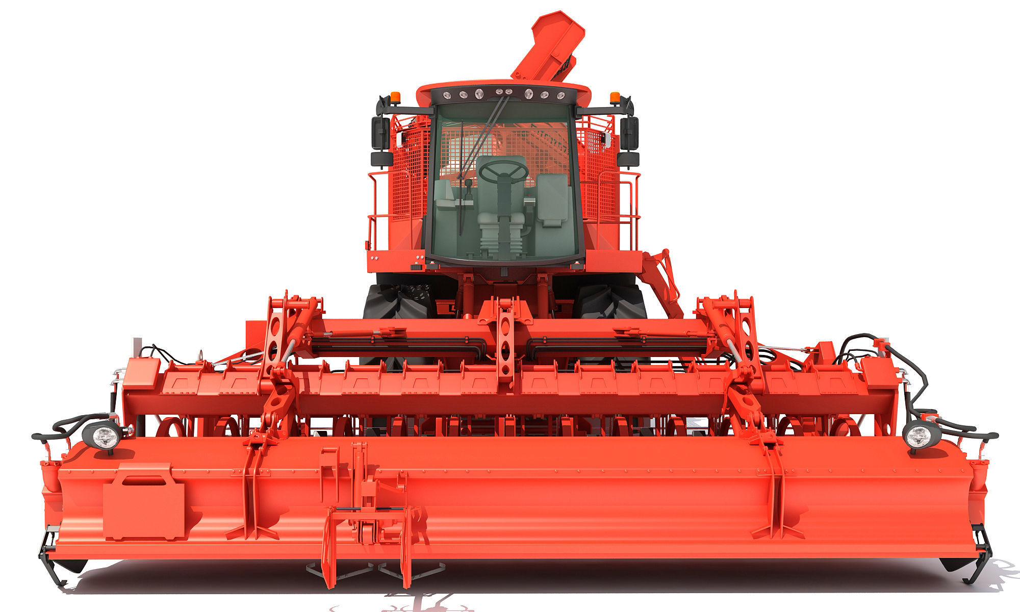 Sugar Beet Harvester Holmer Terra 3D model_12